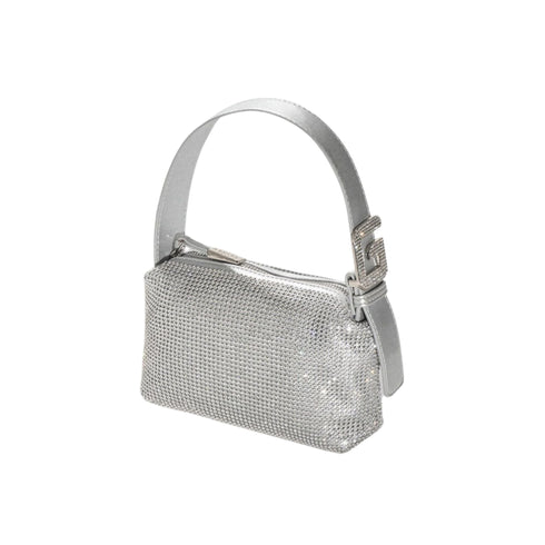 Borsa Donna a tracolla con paillettes Argento GAELLE- Francavilla Moda